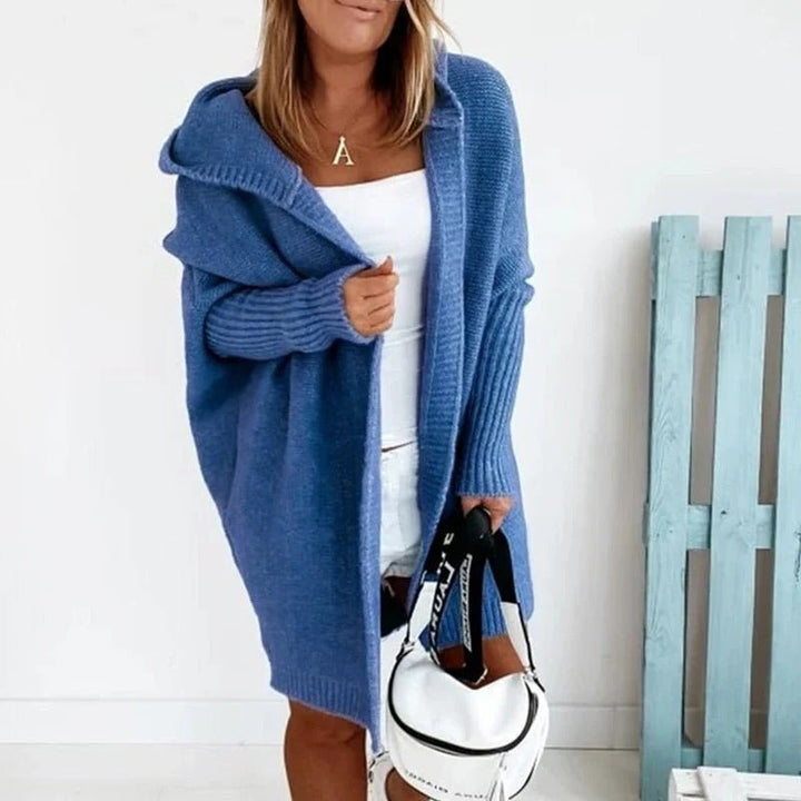 Women's Hooded Knit Sweater Cardigan