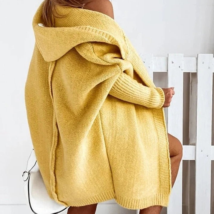 Women's Hooded Knit Sweater Cardigan