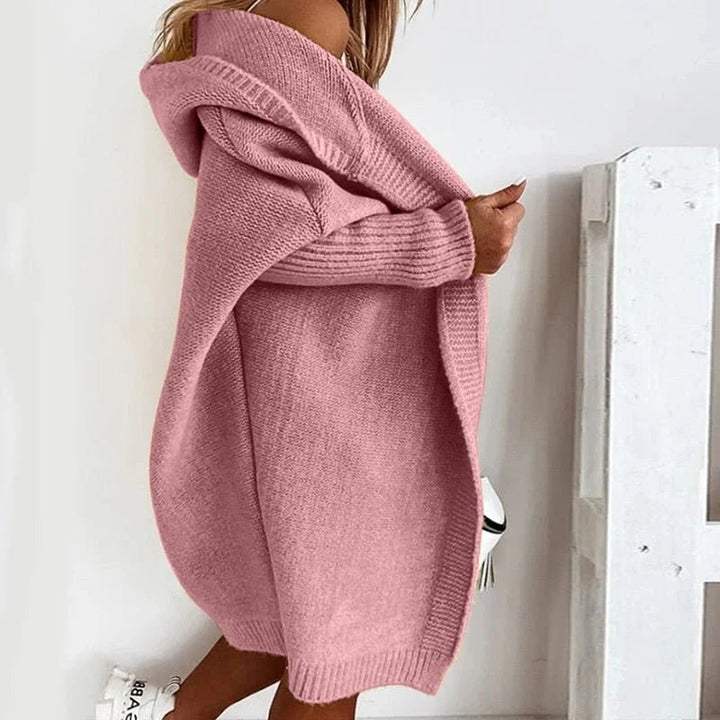 Women's Hooded Knit Sweater Cardigan