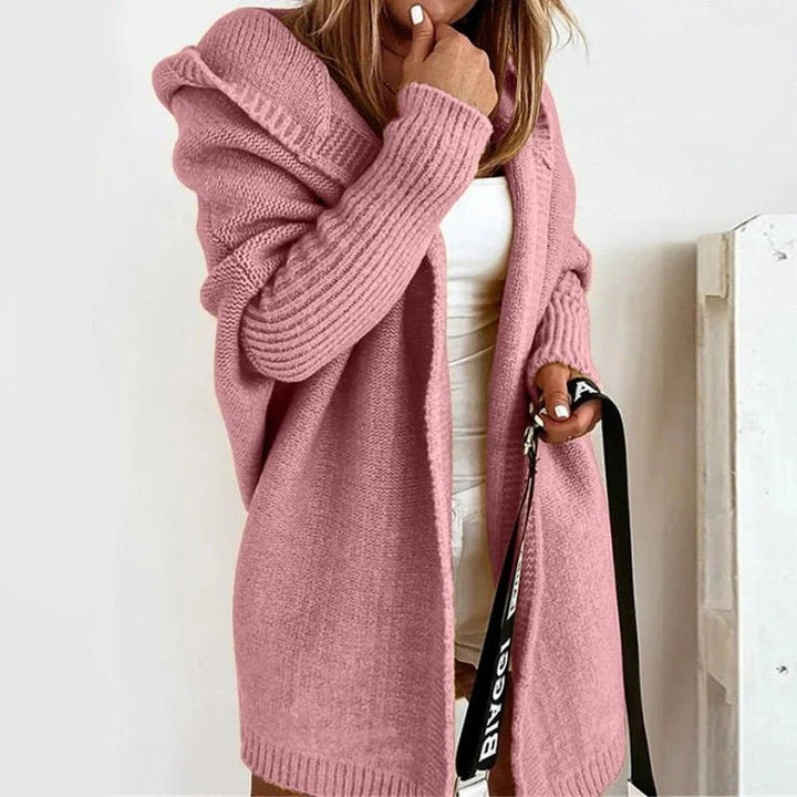 Women's Hooded Knit Sweater Cardigan