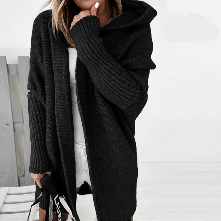 Women's Hooded Knit Sweater Cardigan