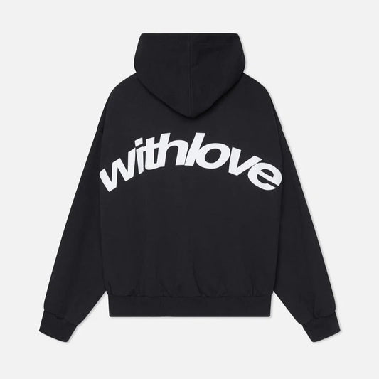 Oversized hoodie voor heren met opvallende print op de voorkant en een ruimvallende pasvorm