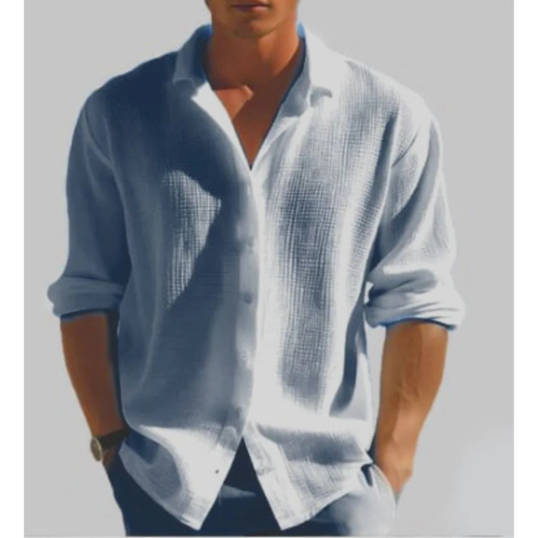 Men's Casual Button-Down Shirt for Everyday Wear