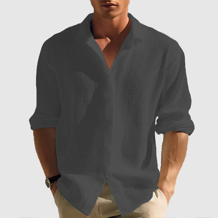 Men's Casual Button-Down Shirt for Everyday Wear