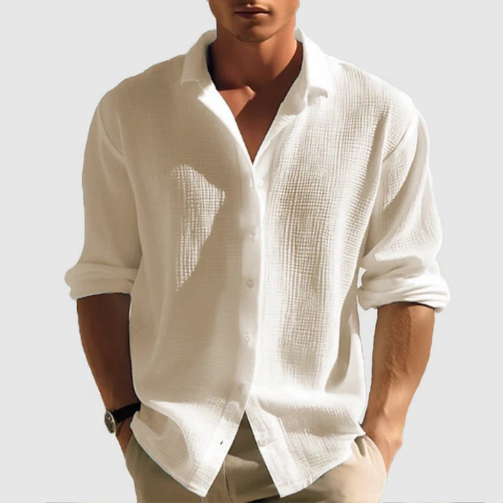 Men's Casual Button-Down Shirt for Everyday Wear