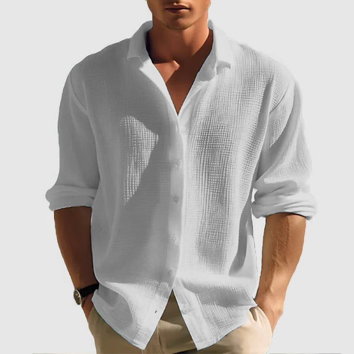 Men's Casual Button-Down Shirt for Everyday Wear
