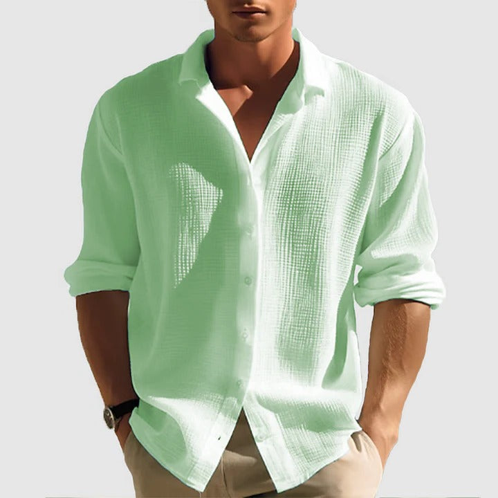 Men's Casual Button-Down Shirt for Everyday Wear