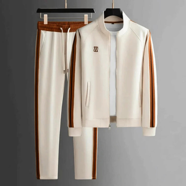 Men's Two-Piece Zip-Up Athletic Tracksuit Set