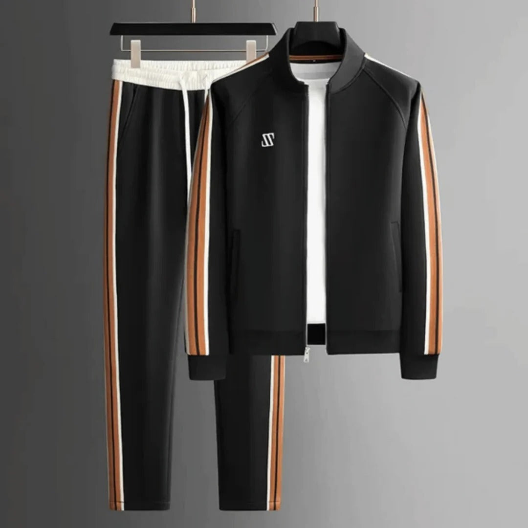Men's Two-Piece Zip-Up Athletic Tracksuit Set