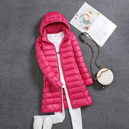 Piumino lungo da donna - Leggero e ripiegabile