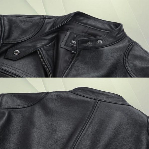 Men's Biker Style Collar Jacket