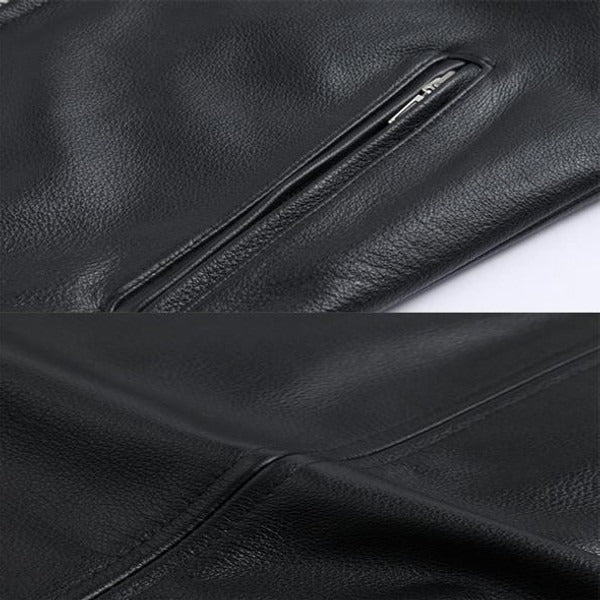 Men's Biker Style Collar Jacket