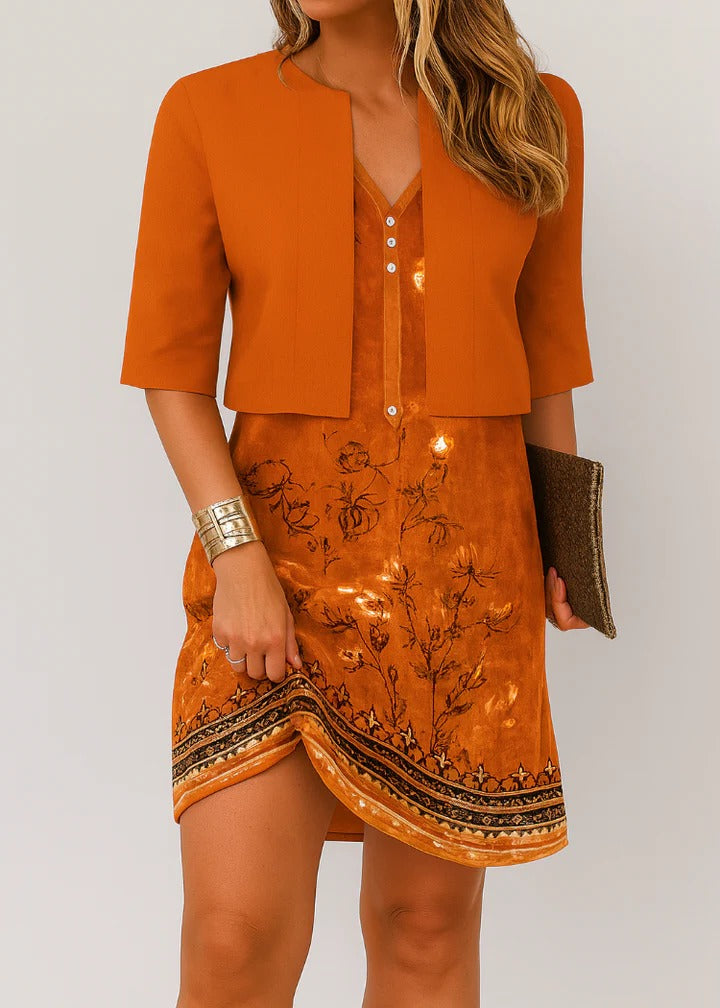 Women’s Elegant Two-Piece Maxi Dress Set