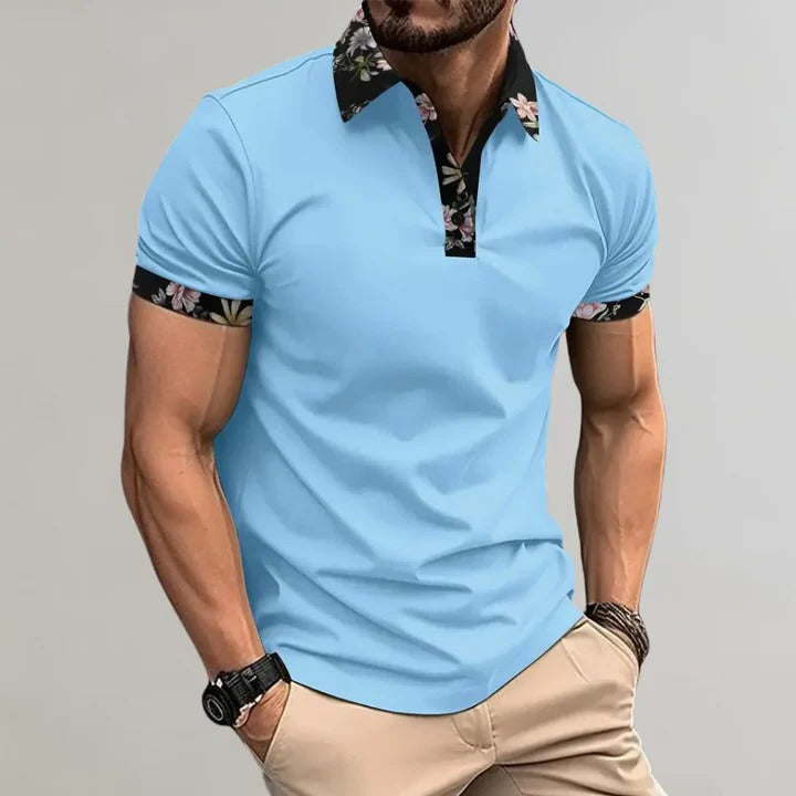 Men's Casual Short Sleeve Polo Top