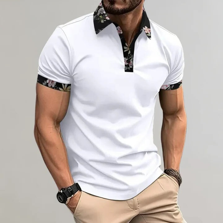 Men's Casual Short Sleeve Polo Top