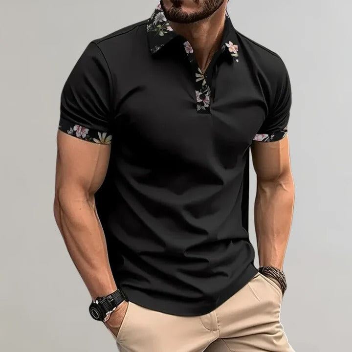 Men's Casual Short Sleeve Polo Top