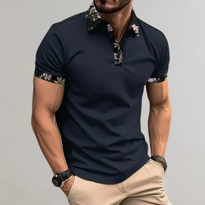 Men's Casual Short Sleeve Polo Top