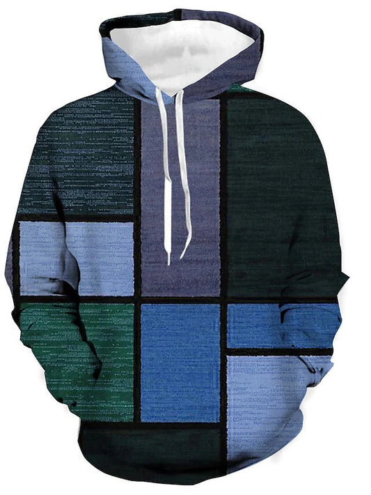 Moderner, eleganter Kapuzenpullover aus Baumwolle für Herren, lässig und für den Winter
