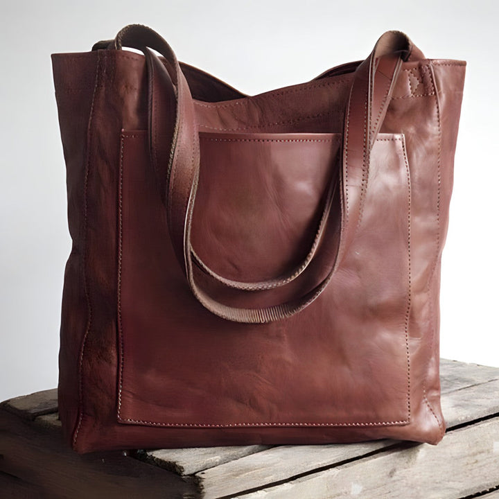 Isabella | Women's Vegan Leather Oversized Shoulder Tote