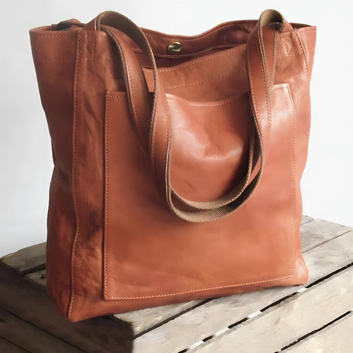 Isabella | Women's Vegan Leather Oversized Shoulder Tote