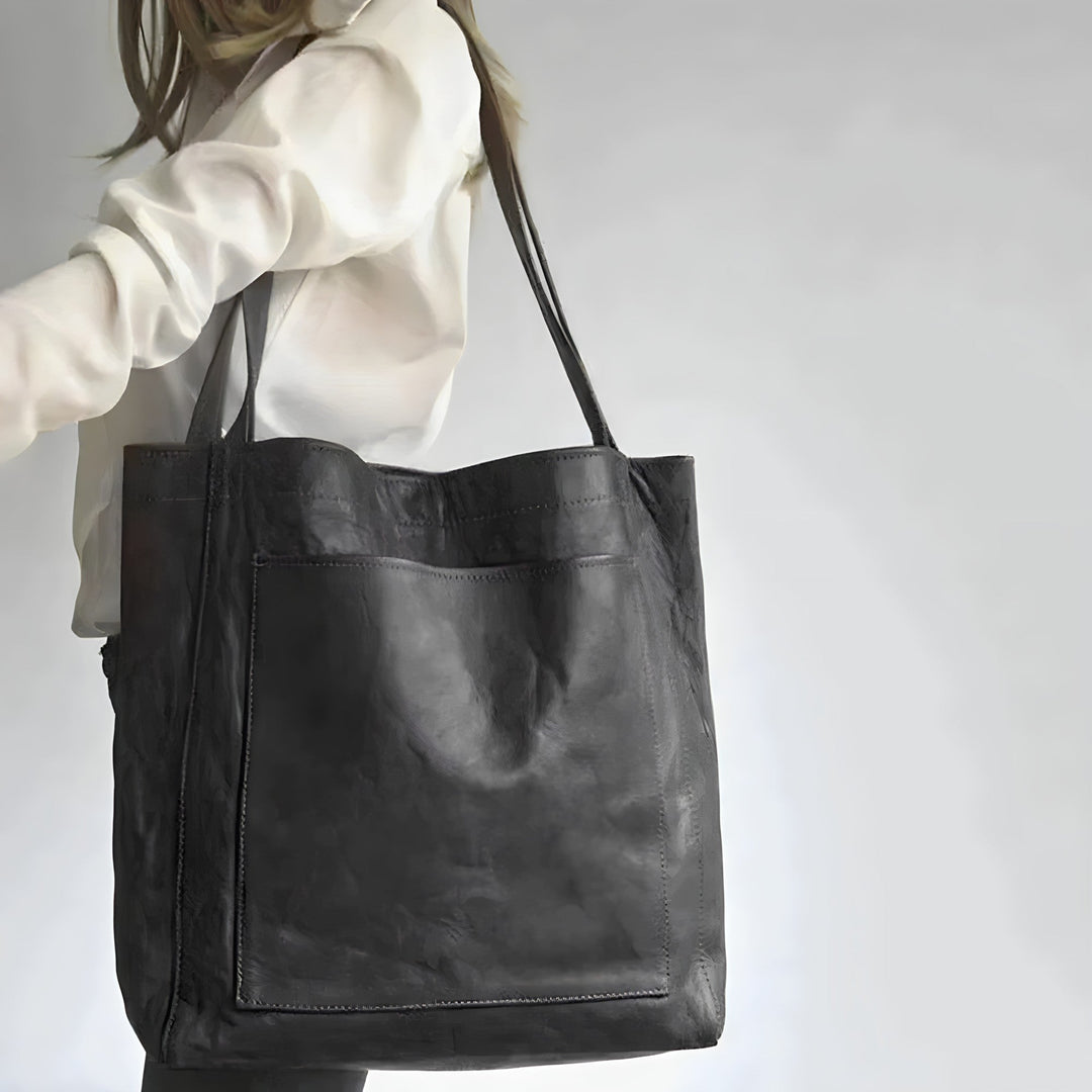 Isabella | Women's Vegan Leather Oversized Shoulder Tote