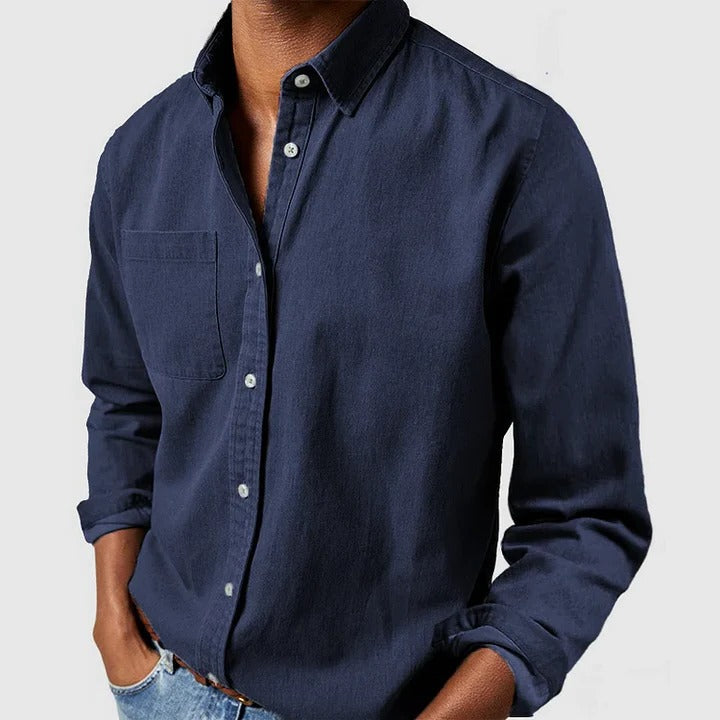 Men's Relaxed Fit Long-Sleeve Shirt