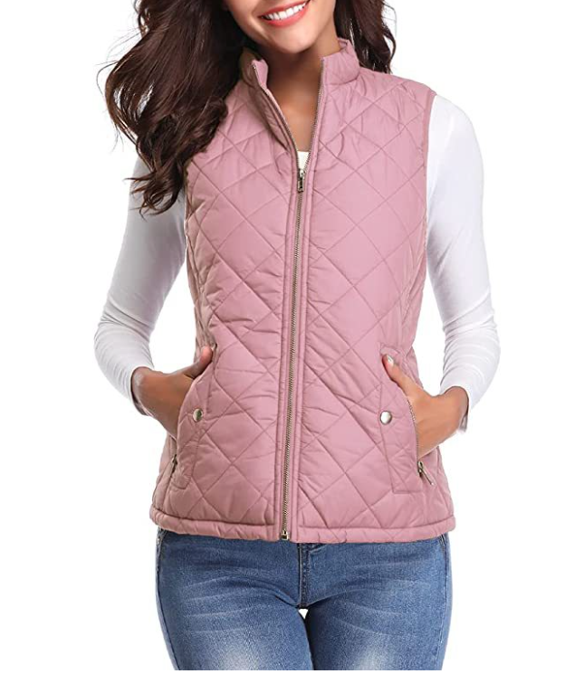 Women's Lightly Padded Zipper Vest