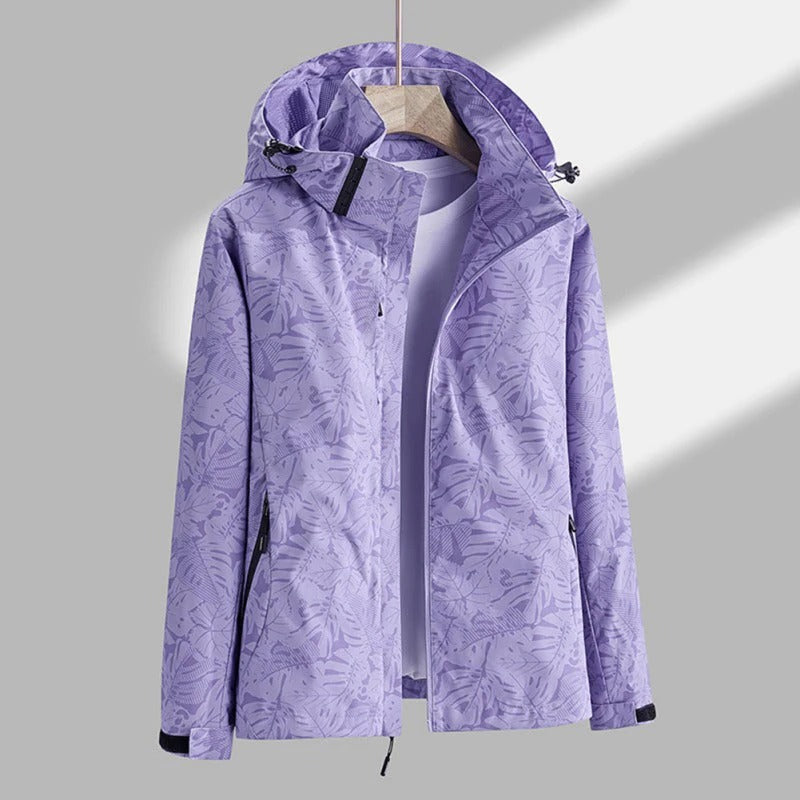 Men's Waterproof Windproof Hooded Jacket for All-Weather Protection