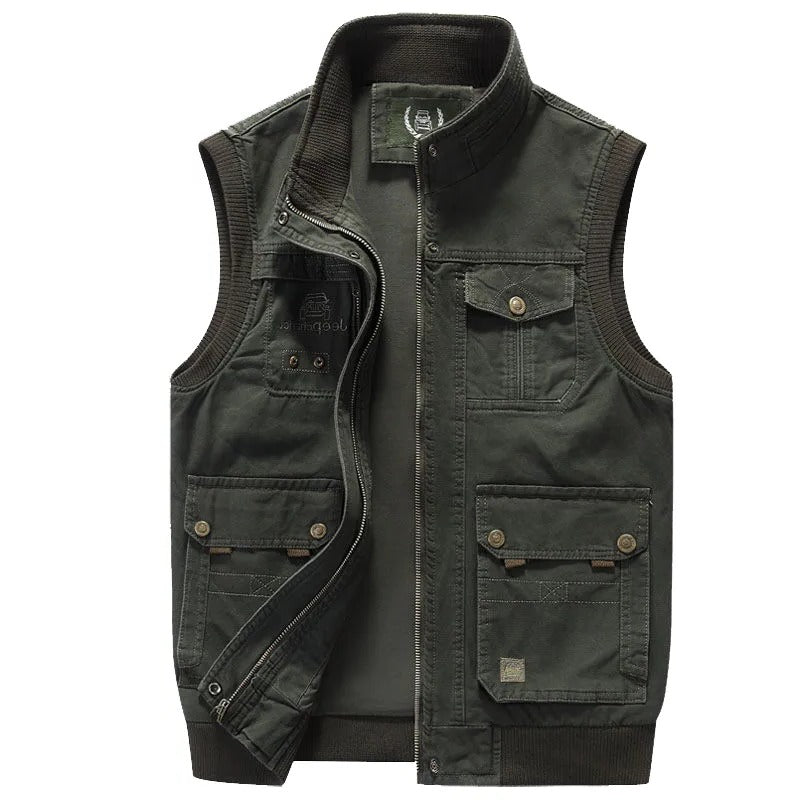Men's Classic Multi-Pocket Vintage Vest