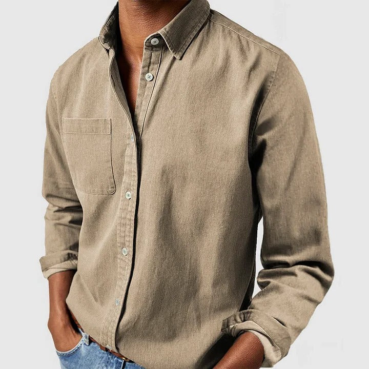 Men's Relaxed Fit Long-Sleeve Shirt