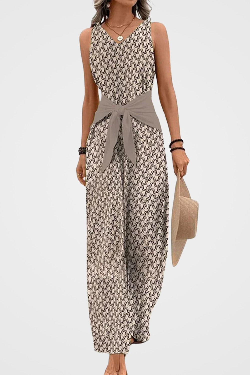 Women's Sleeveless Summer Jumpsuit for Effortless Style