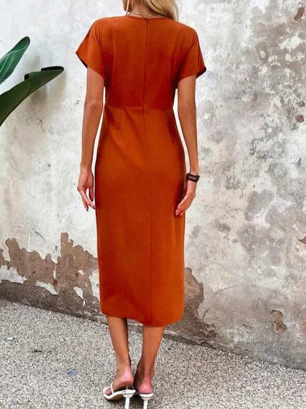 Women's Crossover Midi Dress