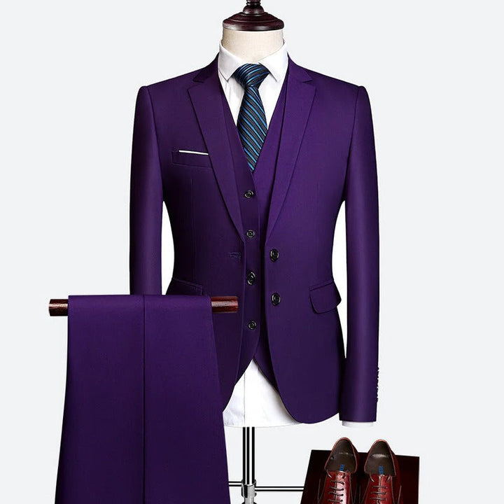 Men's 3-Piece Formal Suit Set for Special Occasions