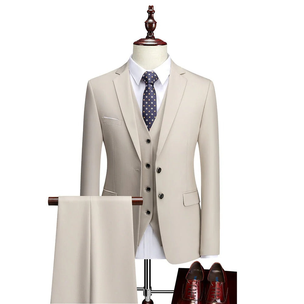 Men's 3-Piece Formal Suit Set for Special Occasions