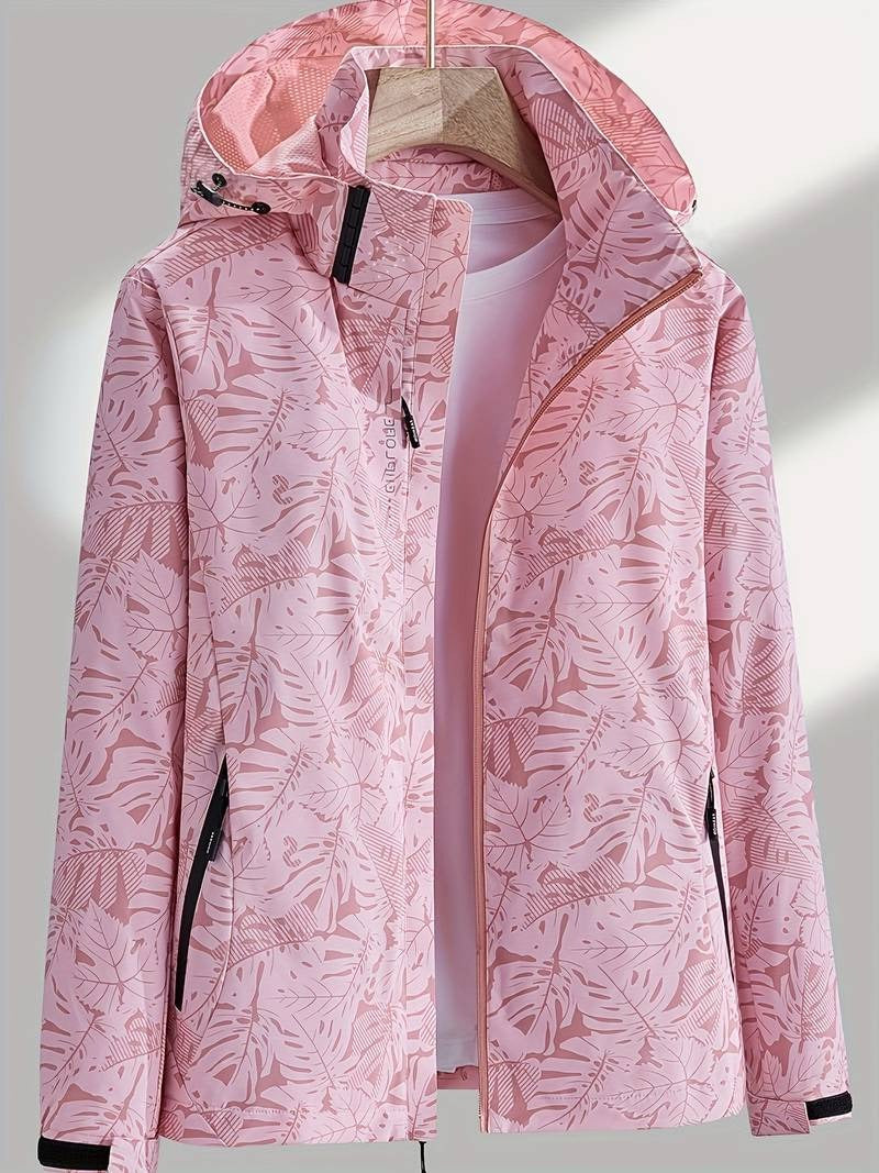 Men's Waterproof Windproof Hooded Jacket for All-Weather Protection