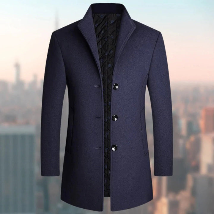 Men's Classic Single-Breasted Overcoat