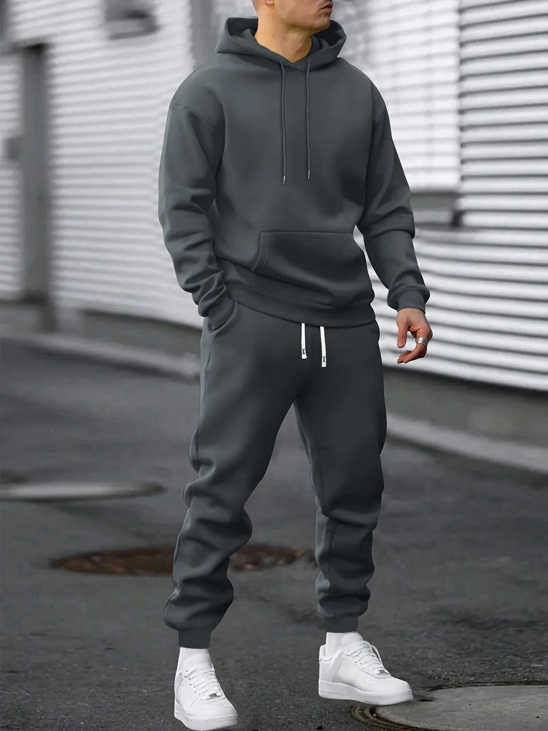 Men's Athletic Hoodie and Jogger Set