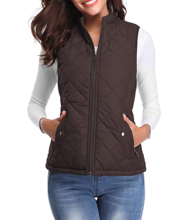 Women's Lightly Padded Zipper Vest