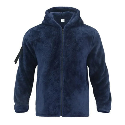 Gefütterte Winterjacke mit Kapuze für Herren und Thermofutter