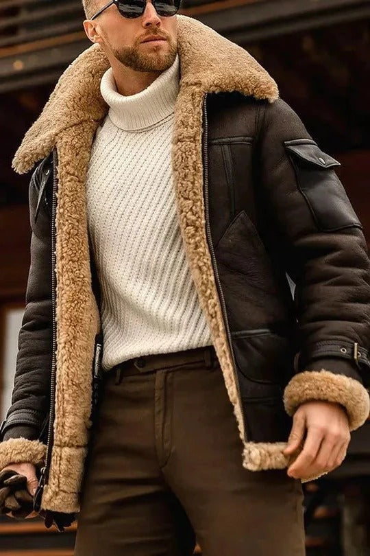 Men's Stylish Camel Color Jacket