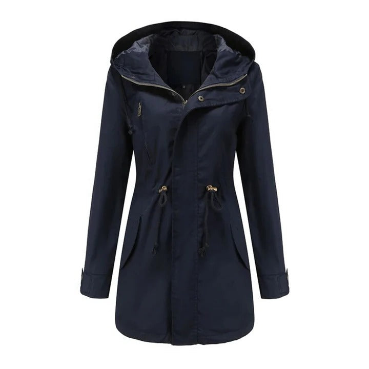 Women's Hooded Windbreaker Jacket for All-Weather Protection