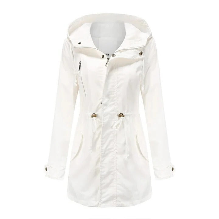 Women's Hooded Windbreaker Jacket for All-Weather Protection