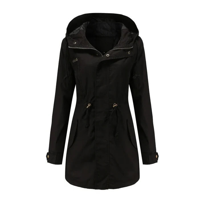 Women's Hooded Windbreaker Jacket for All-Weather Protection