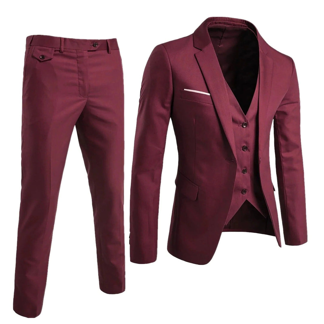 Men's 3-Piece Business Suit Set