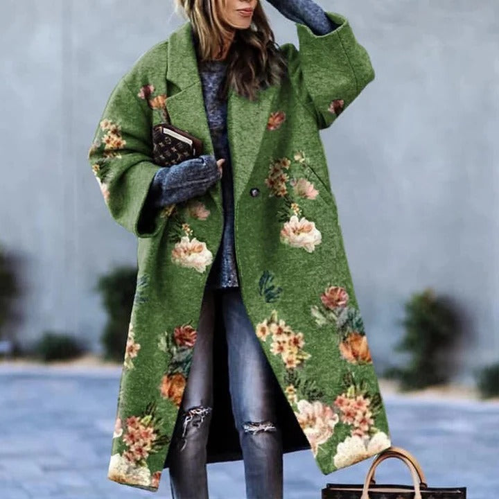 Women's Printed Long Outerwear