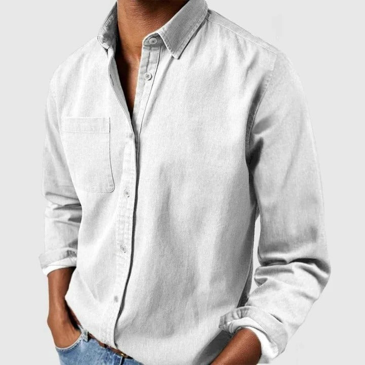 Men's Relaxed Fit Long-Sleeve Shirt