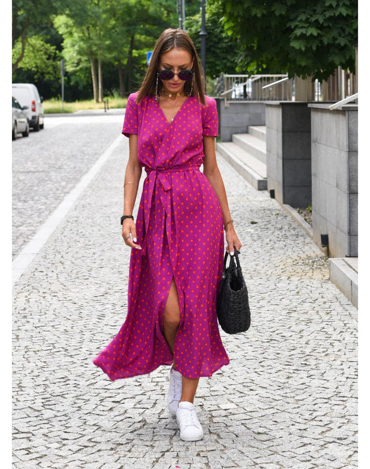Women's Sleeveless V-Neck Midi Dress for Effortless Style