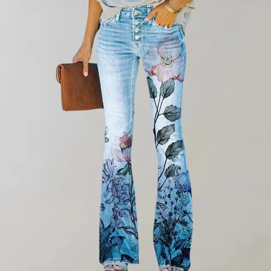 Women's Stylish Flared Trousers for Effortless Elegance
