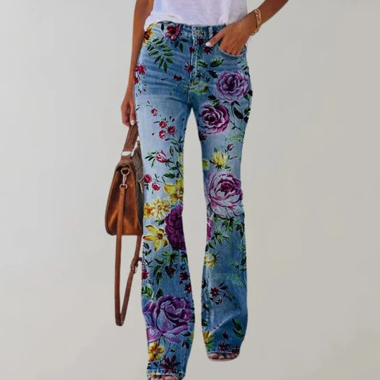 Women's Stylish Flared Trousers for Effortless Elegance