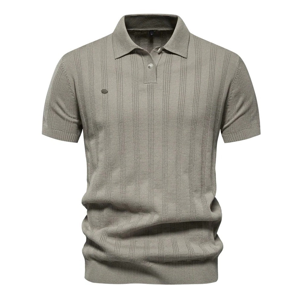 Men's Casual Short-Sleeve Polo Top